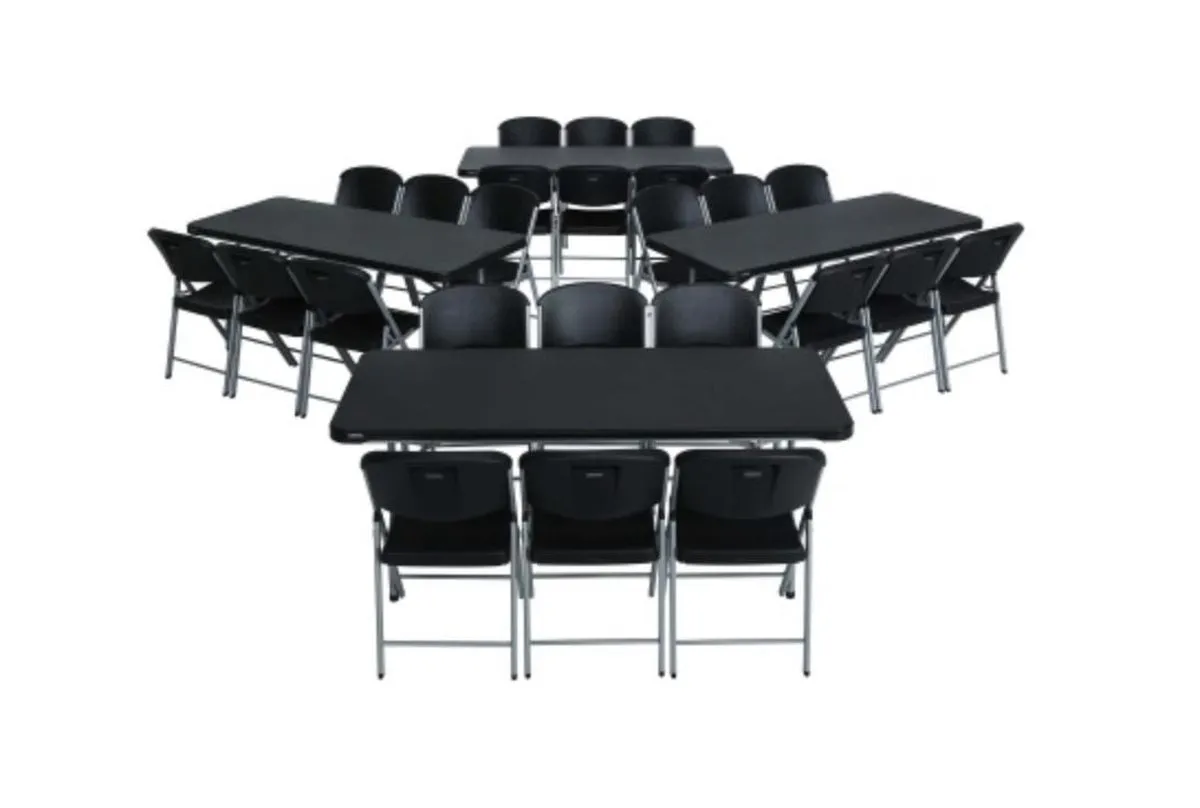 Buffettafel 180cm zwart