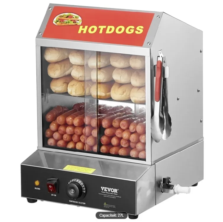 Hotdogstomer & Broodjeswarmer 27 liter