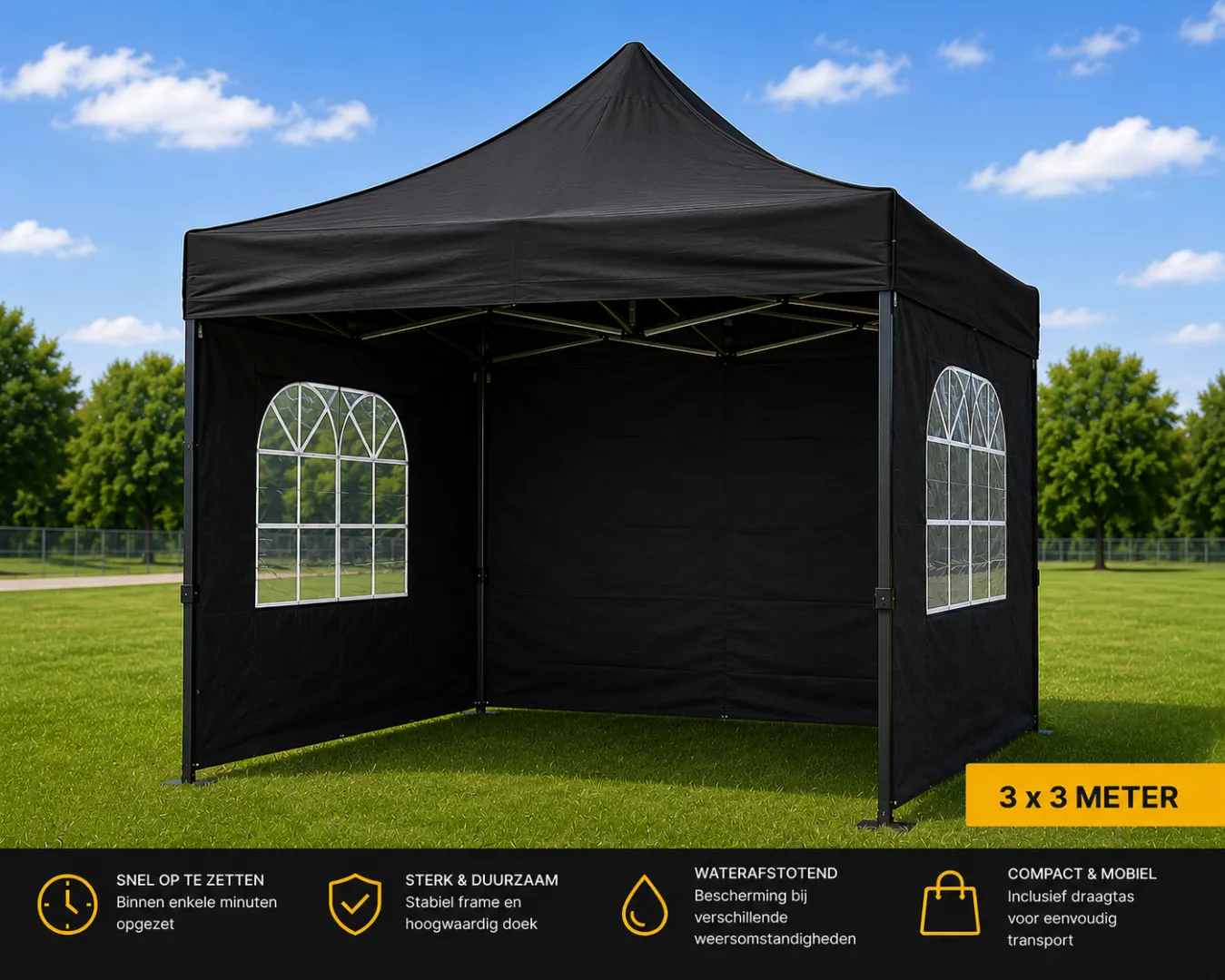 Easy Up partytent 3x3